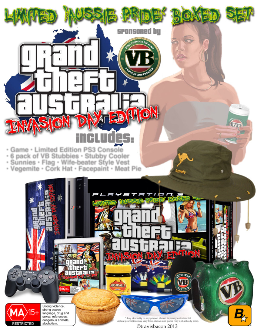 Grand Theft Australia: Invasion Day Edition – ‘Aussie Pride’ boxed set…